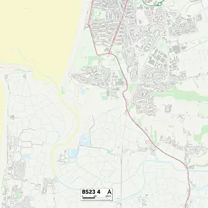 North Somerset BS23 4 Map