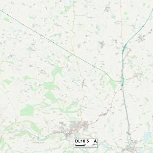 North Yorkshire DL10 5 Map