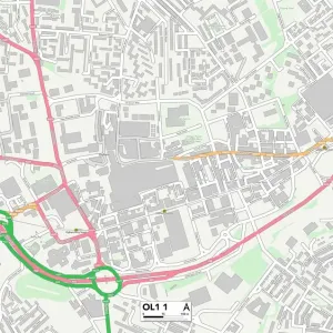 Oldham OL1 1 Map
