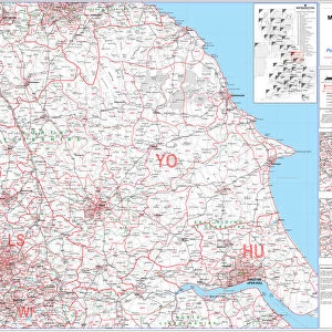 Postcode Sector Map sheet 20 Yorkshire and the East Riding