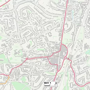 Reigate and Banstead RH1 1 Map