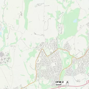 Rhondda Cynon Taf CF38 2 Map