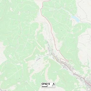 Rhondda Cynon Taf CF42 5 Map