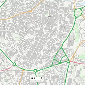 Sheffield S1 4 Map