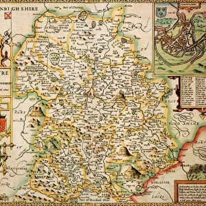 Shropshire Historical John Speed 1610 Map