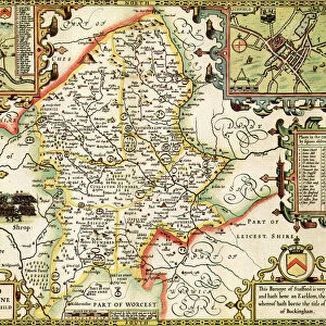 Staffordshire Historical John Speed 1610 Map