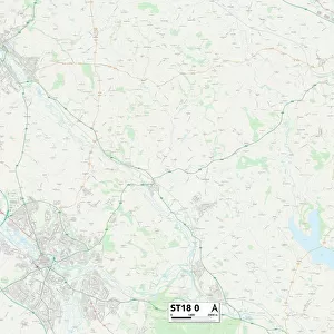 Staffordshire ST18 0 Map