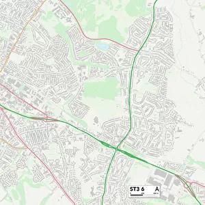 Staffordshire ST3 6 Map