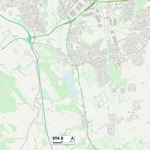 Staffordshire ST4 8 Map