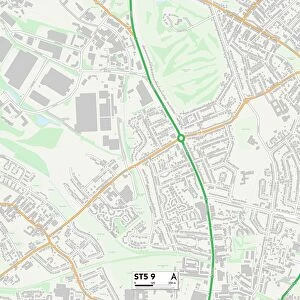 Staffordshire ST5 9 Map