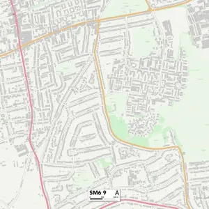 Sutton SM6 9 Map Sutton SM6 9 Map