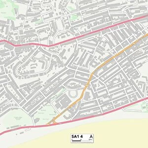 Swansea SA1 4 Map