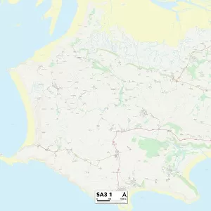 Swansea SA3 1 Map