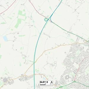 Tewkesbury GL51 0 Map