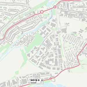 Watford WD18 8 Map