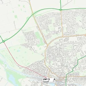 West Lindsey LN1 3 Map