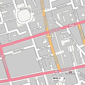 Westminster W1U 1 Map