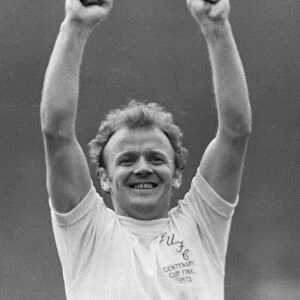 Billy Bremner seen here celebrating at the end of Leeds Uniteds FA Cup Final match