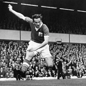 Birmingham City footballer Gordon Astall in action, 1958