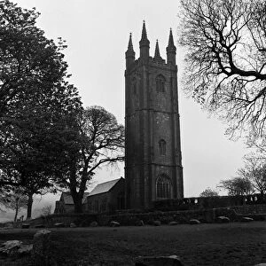 Church of Saint Pancras, Widecombe-in-the-Moor, Devon. 14th April 1961