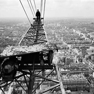 Construction of the GPO Tower, London. 15th July 1964