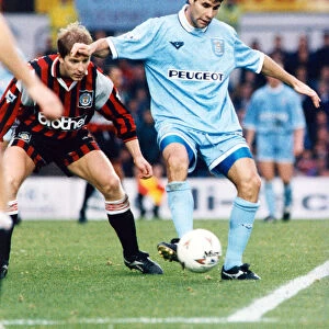 Coventry City v Manchester City, played at Highfield Road