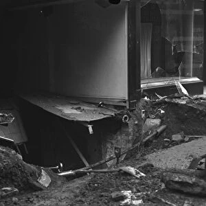 Dress shop opposite St James in New Street, Birmingham damaged during an air raid