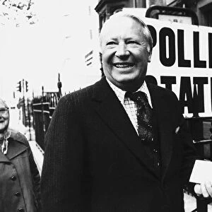 Edward Ted Heath Ex Prime Minister who took Britain into the Common Market arrives to