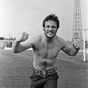 Only a few hours after becoming the new British Heavyweight Champion - David Pearce
