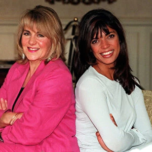 Jenny Powell TV Presenter September 1998 with Nina Myskow Journalist