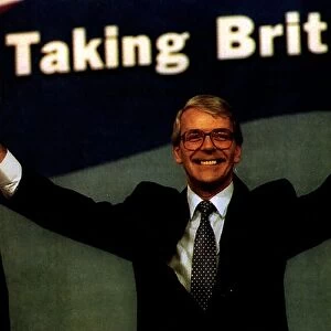 John Major at the Conservative Party Conference in 1992