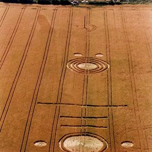 Mysteries - Crop Circles field of wheat