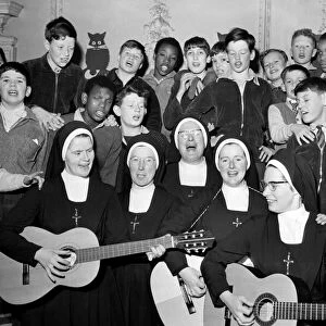 Four nuns from the St. Joseph School for Mentally Handicapped Boys, at Broome Court