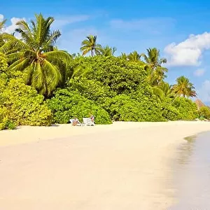 Maldives Island, tropical beach