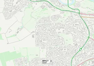 Byron Avenue Prints: Aberdeen AB16 7 Map