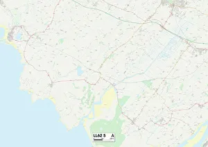 David Street Prints: Anglesey LL62 5 Map