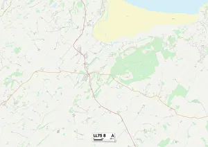 LL - Llandudno Prints: Anglesey LL75 8 Map
