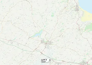LL - Llandudno Prints: Anglesey LL77 7 Map
