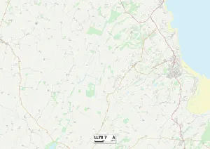 LL - Llandudno Prints: Anglesey LL78 7 Map