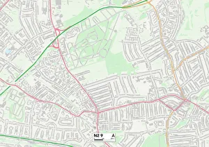West Road Prints: Barnet N2 9 Map