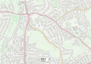 The Mount Prints: Barnet N20 0 Map