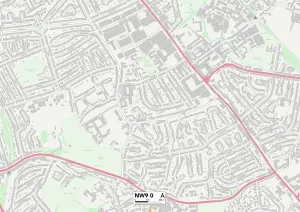 Byron Avenue Prints: Barnet NW9 0 Map