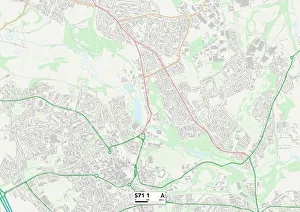Burton Street Prints: Barnsley S71 1 Map