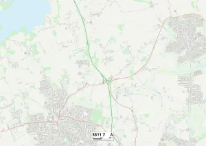 Sudbury Road Prints: Basildon SS11 7 Map
