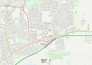 Burns Avenue Prints: Basildon SS13 3 Map