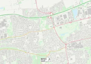 Hazel Close Prints: Basildon SS15 5 Map