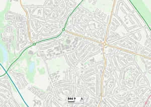 Lambeth Road Prints: Birmingham B44 9 Map