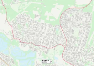 Montgomery Close Prints: Bracknell Forest GU47 9 Map