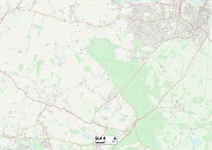 Sidney Road Prints: Bracknell Forest SL4 4 Map