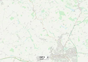 Pilgrim Close Prints: Braintree CM7 5 Map